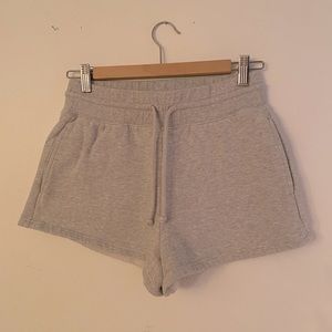 Aritzia high waisted sweat shorts